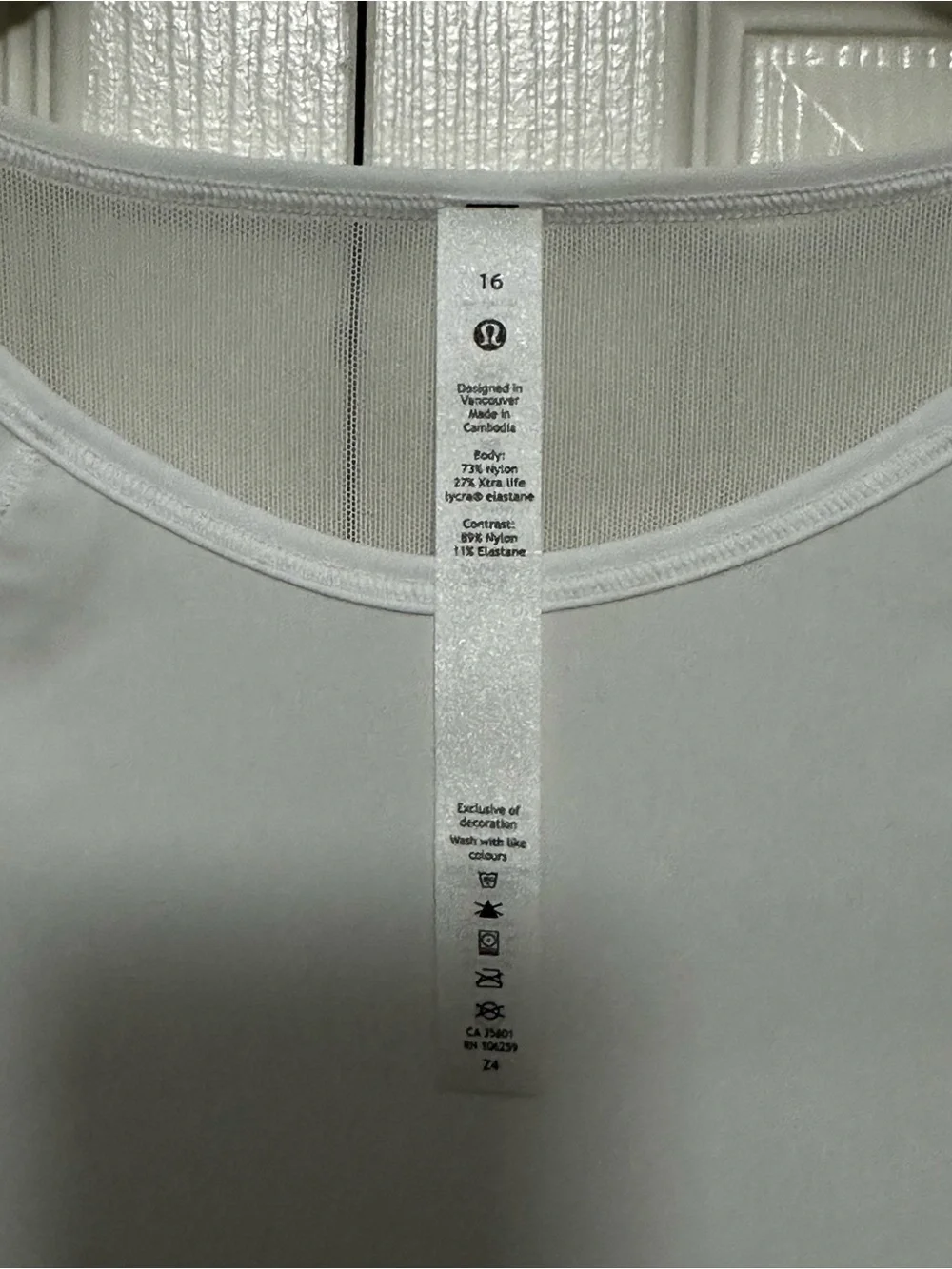 Lululemon Sculpt Tank in White Size 16 NWOT